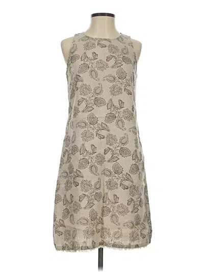 Pre-owned Garnet Hill Casual Dress In Tan