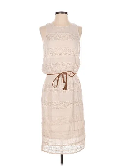 Pre-owned Garnet Hill Casual Dress In Tan