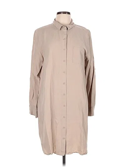 Pre-owned Garnet Hill Casual Dress In Tan