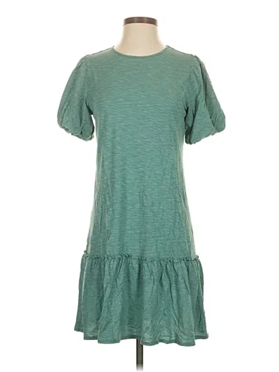 Pre-owned Garnet Hill Casual Dress In Teal