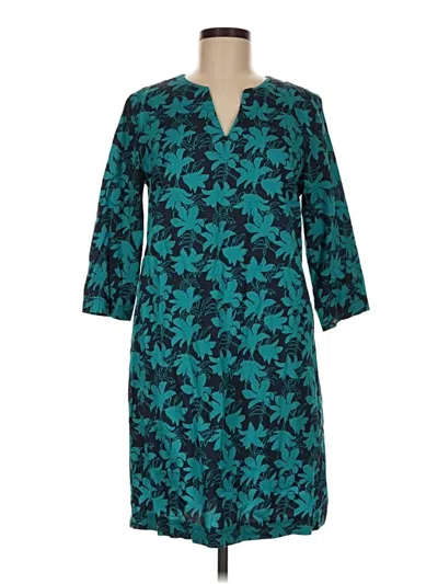 Pre-owned Garnet Hill Casual Dress In Teal