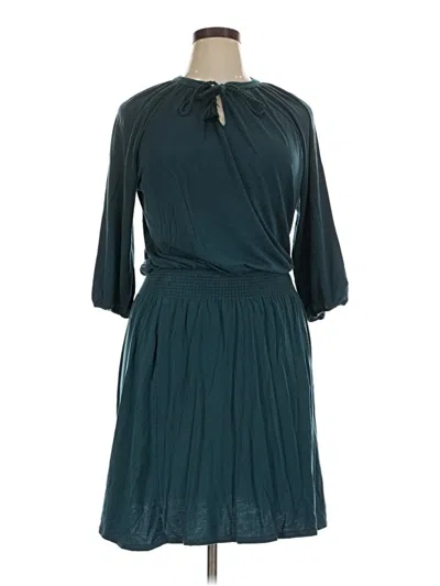 Pre-owned Garnet Hill Casual Dress In Teal
