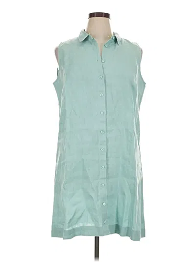Pre-owned Garnet Hill Casual Dress In Teal