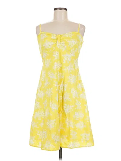 Pre-owned Garnet Hill Casual Dress In Yellow