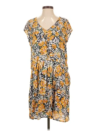 Pre-owned Garnet Hill Casual Dress In Yellow