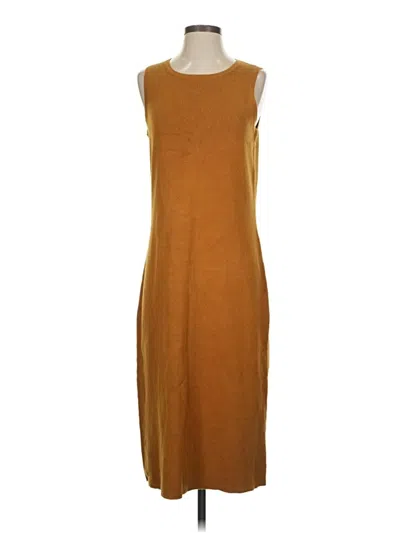 Pre-owned Garnet Hill Casual Dress In Yellow