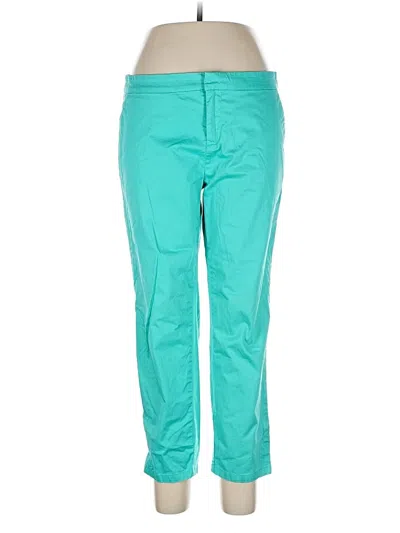 Pre-owned Garnet Hill Casual Pants In Blue