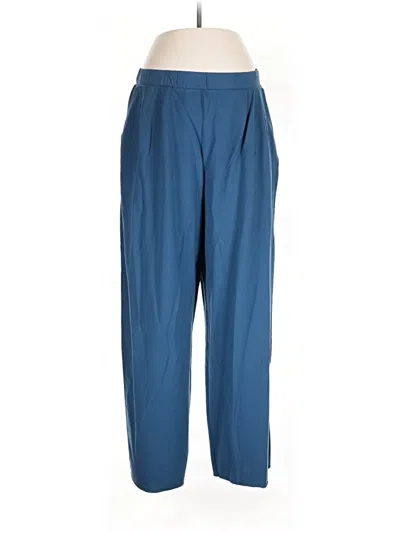 Pre-owned Garnet Hill Casual Pants In Blue