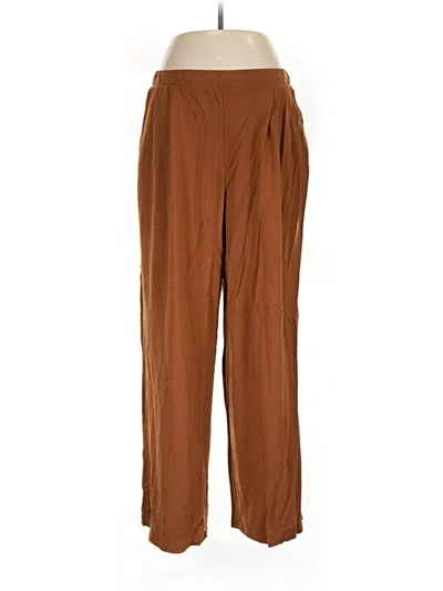 Pre-owned Garnet Hill Casual Pants In Brown