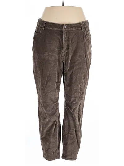 Pre-owned Garnet Hill Casual Pants In Brown