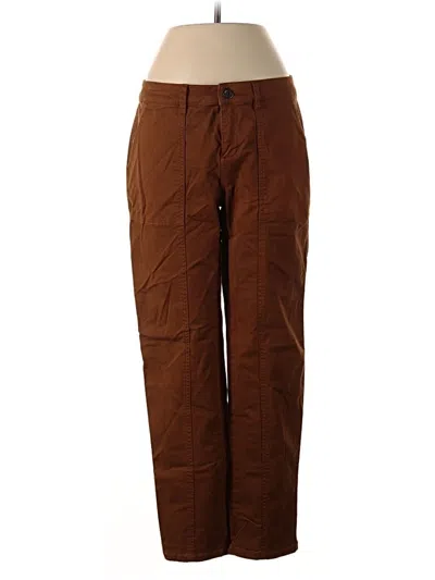 Pre-owned Garnet Hill Casual Pants In Brown