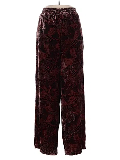 Pre-owned Garnet Hill Casual Pants In Burgundy