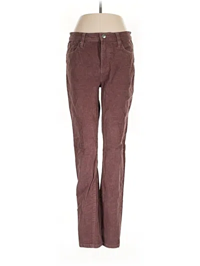 Pre-owned Garnet Hill Casual Pants In Burgundy