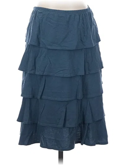 Pre-owned Garnet Hill Casual Skirt In Blue