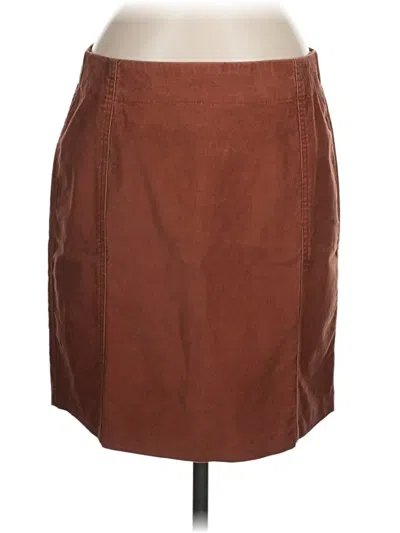 Pre-owned Garnet Hill Casual Skirt In Brown