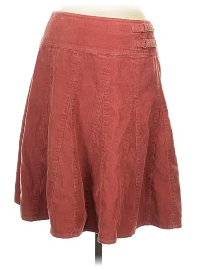Pre-owned Garnet Hill Casual Skirt In Burgundy