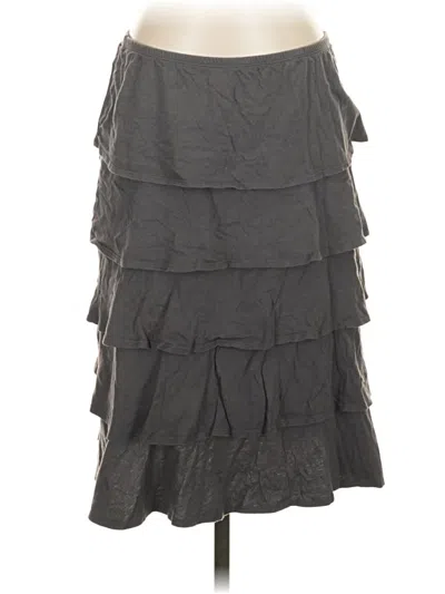 Pre-owned Garnet Hill Casual Skirt In Gray