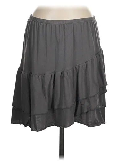 Pre-owned Garnet Hill Casual Skirt In Gray