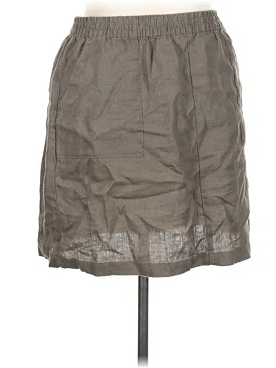Pre-owned Garnet Hill Casual Skirt In Gray