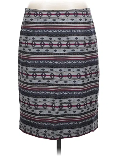 Pre-owned Garnet Hill Casual Skirt In Gray