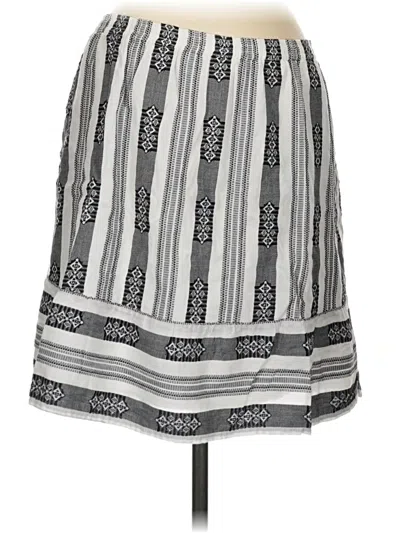 Pre-owned Garnet Hill Casual Skirt In Gray