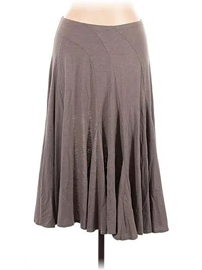 Pre-owned Garnet Hill Casual Skirt In Gray