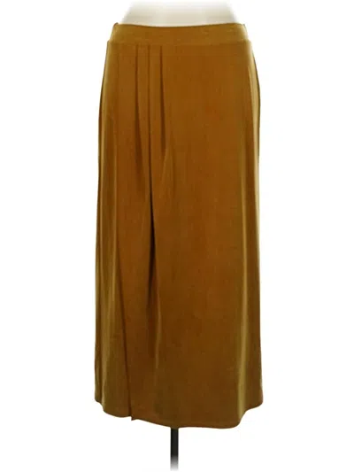 Pre-owned Garnet Hill Casual Skirt In Tan