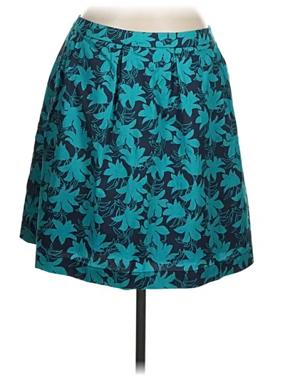 Pre-owned Garnet Hill Casual Skirt In Teal