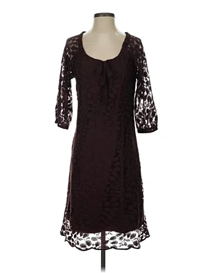 Pre-owned Garnet Hill Cocktail Dress In Brown