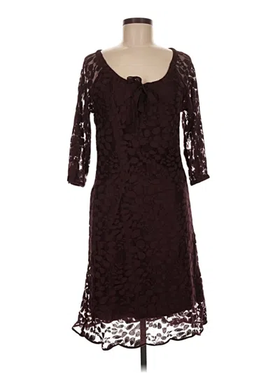 Pre-owned Garnet Hill Cocktail Dress In Brown