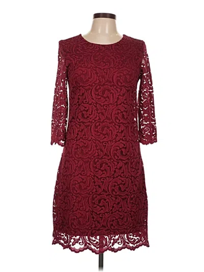 Pre-owned Garnet Hill Cocktail Dress In Burgundy