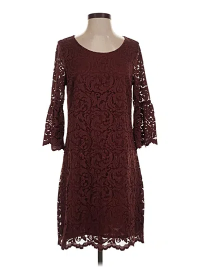 Pre-owned Garnet Hill Cocktail Dress In Burgundy