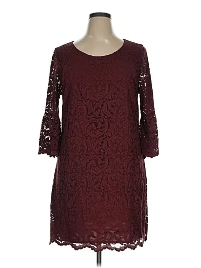 Pre-owned Garnet Hill Cocktail Dress In Burgundy