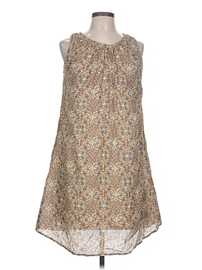 Pre-owned Garnet Hill Cocktail Dress In Tan
