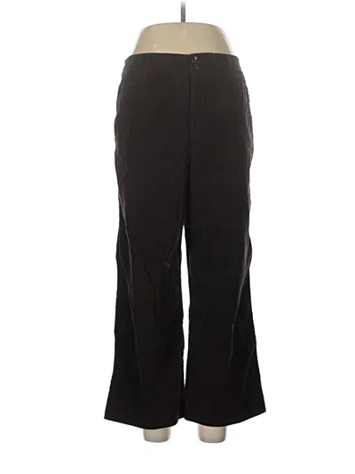 Pre-owned Garnet Hill Dress Pants In Black