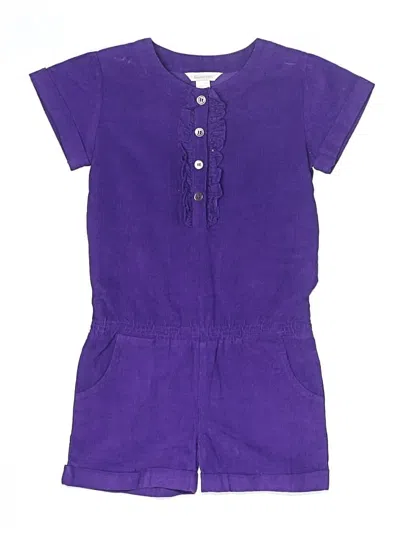 Pre-owned Garnet Hill Kids' Dress In Purple