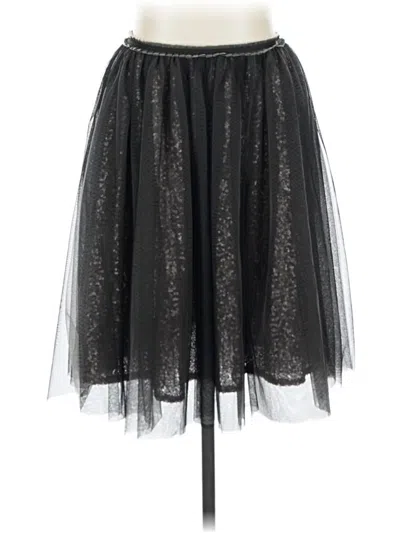 Pre-owned Garnet Hill Formal Skirt In Black