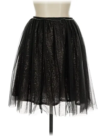 Pre-owned Garnet Hill Formal Skirt In Black