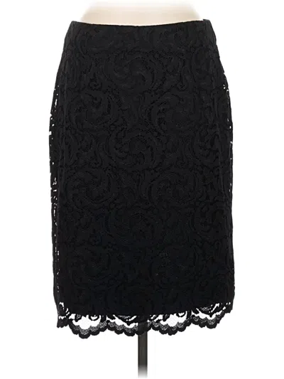 Pre-owned Garnet Hill Formal Skirt In Black