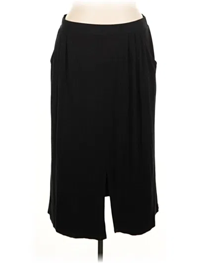Pre-owned Garnet Hill Formal Skirt In Black