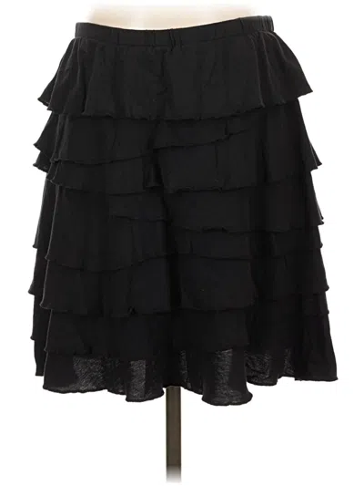 Pre-owned Garnet Hill Formal Skirt In Black