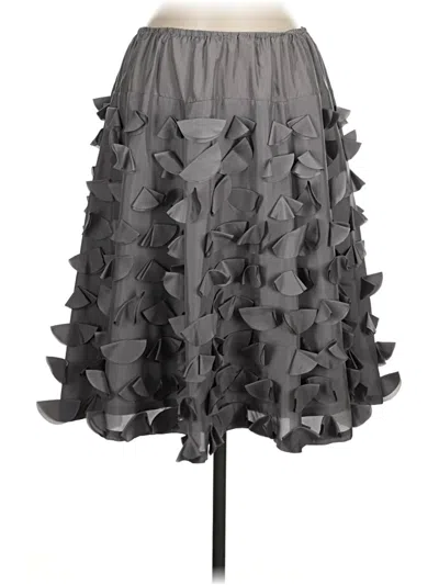 Pre-owned Garnet Hill Formal Skirt In Gray