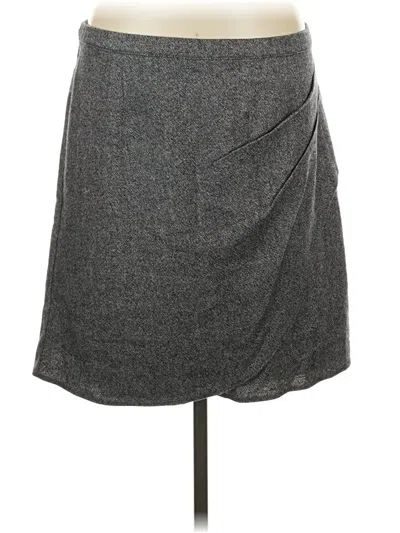 Pre-owned Garnet Hill Formal Skirt In Gray