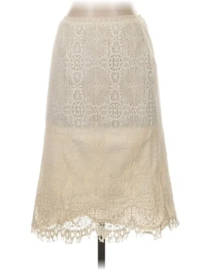 Pre-owned Garnet Hill Formal Skirt In Ivory
