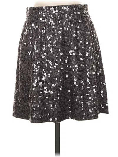Pre-owned Garnet Hill Formal Skirt In Silver