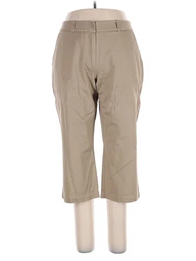 Pre-owned Garnet Hill Khaki Pant In Tan