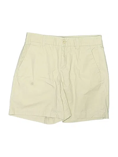 Pre-owned Garnet Hill Khaki Shorts In Yellow