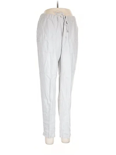 Pre-owned Garnet Hill Linen Pants In Gray
