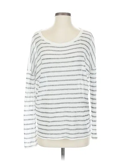 Pre-owned Garnet Hill Long Sleeve T-shirt In Silver