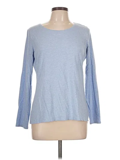 Pre-owned Garnet Hill Long Sleeve T-shirt In Blue